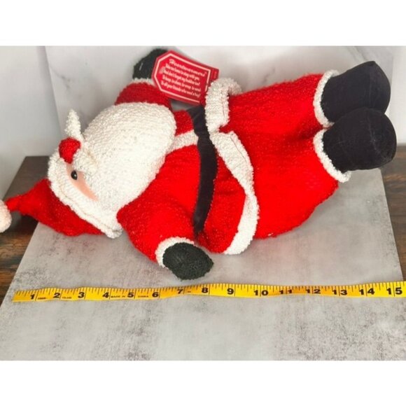 NWT Santa Claus Plush 15" Holiday Decoration Stuffed Animal Soft Cozy Light - Picture 5 of 6